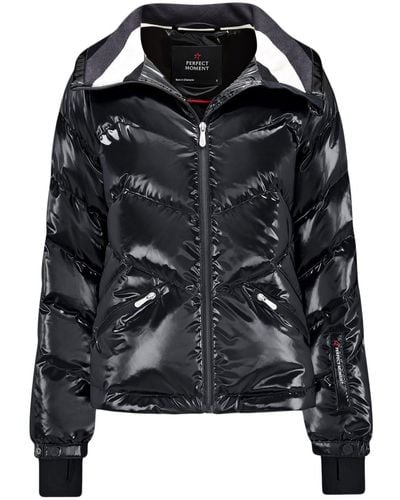 Perfect Moment Duvet Quilted Ski Jacket - Black