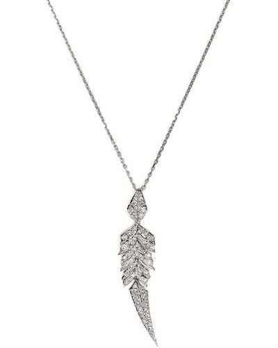 Stephen Webster 18kt White Gold Magnipheasant Diamond Pendant Necklace - Metallic