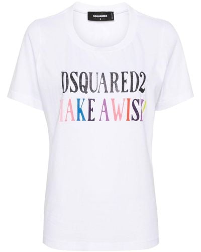 DSquared² スローガン Tシャツ - ホワイト