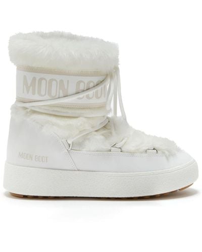 Moon Boot Ltrack Faux-fur Padded Boots - White