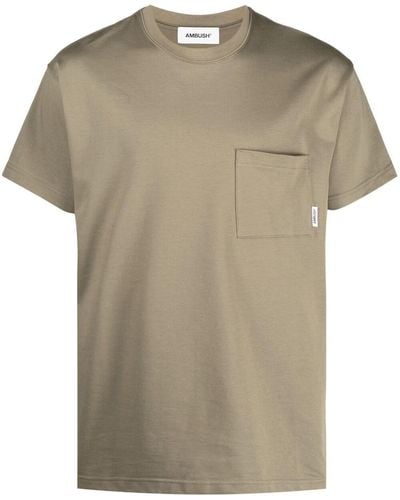 Ambush T-Shirt mit Brusttasche - Grün