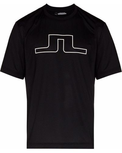 J.Lindeberg T-Shirt mit Logo-Print - Schwarz