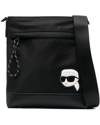Karl Lagerfeld K/ikonik 2.0 Messenger Bag - Black
