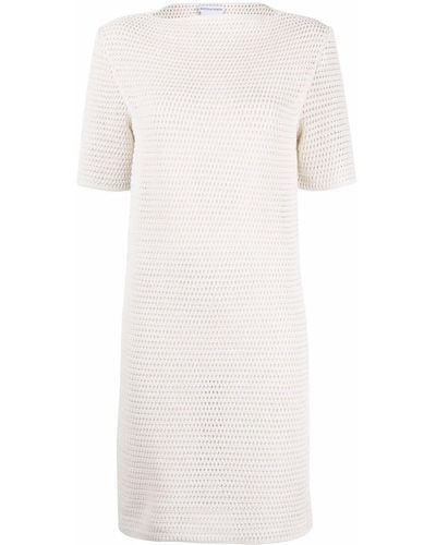 Bottega Veneta Cotton Blend Midi Dress - White