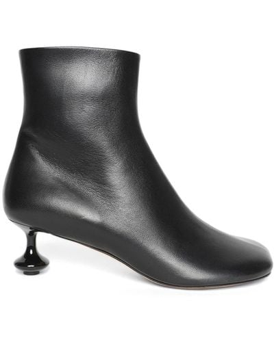 Loewe Bottines En Cuir Toy - Noir