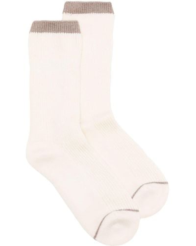 Varley Ribbed Knit Socks - White
