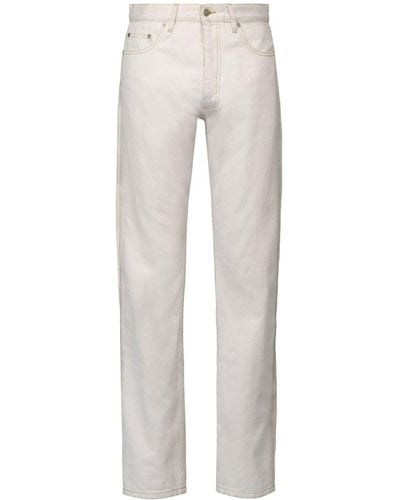 Maison Margiela Jeans cimosati bianco gesso - Grigio
