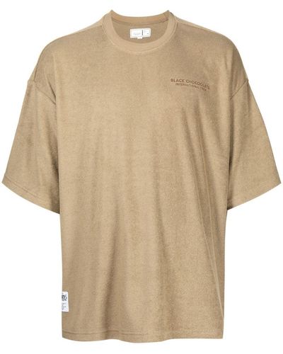 Chocoolate T-Shirt mit Logo-Print - Braun