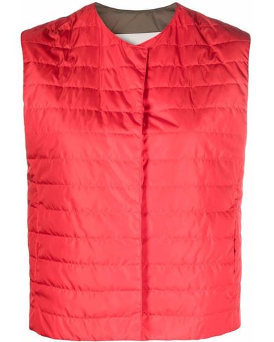 Mackintosh Isabel Quilted Liner Vest - Red