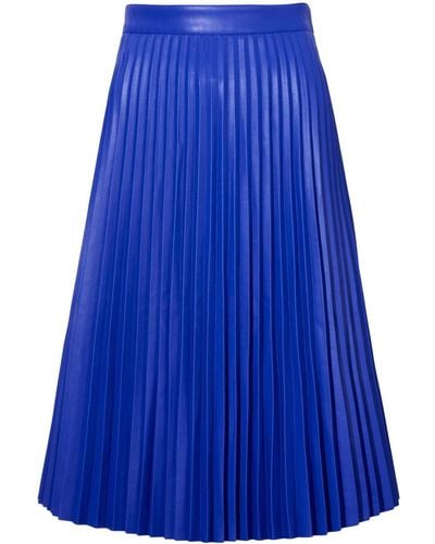 PROENZA SCHOULER WHITE LABEL Falda midi Daphne plisada - Azul