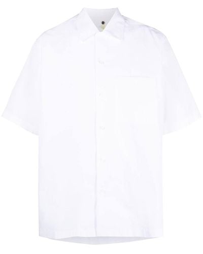 OAMC Boxy Short Sleeve Cotton Shirt - White