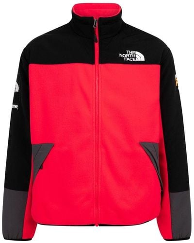 Supreme X The North Face Fleece Jack - Rood