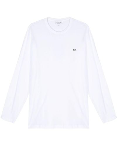 Lacoste Logo-Patch T-Shirt - White