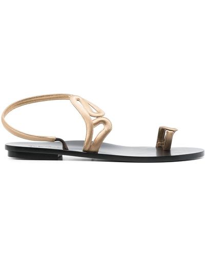 Giorgio Armani Wrap-design Sandals - White