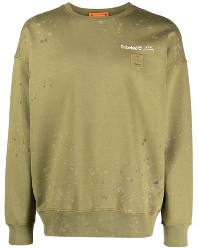 A_COLD_WALL* X Timberland Faded-effect Sweatshirt - Green