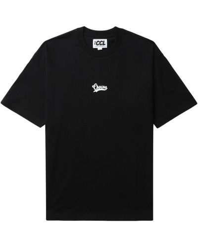 Chocoolate Logo-print Cotton T-shirt - Black