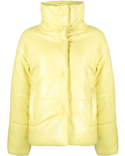 Nanushka Oversize Padded Windbreaker Jacket - Yellow