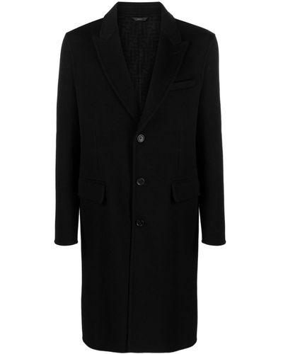 Fendi Single-breasted Overcoat - Black