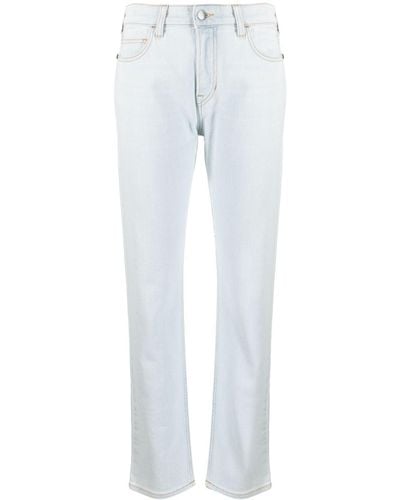 Emporio Armani J60 Straight-leg Denim Jeans - White