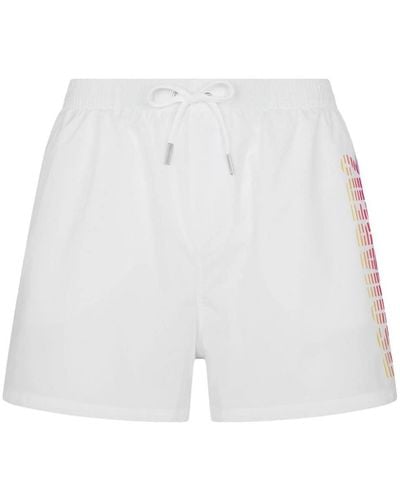 DSquared² Logo-print Swim Shorts - White