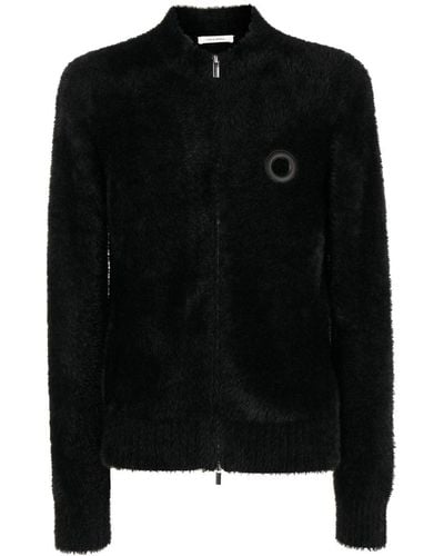 Craig Green Zip-up Fluffy Sweater - Black