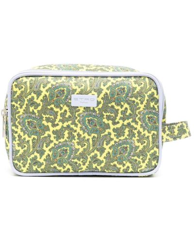 Etro Trousse da bagno con stampa paisley - Verde