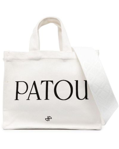 Patou ロゴ トートバッグ - ホワイト