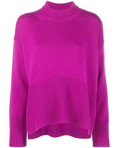 Dondup High-neck Wool Sweater - Pink