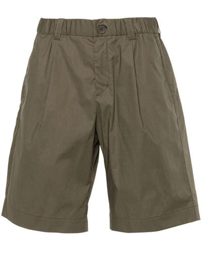 Herno Chino-Shorts aus Popeline - Grün