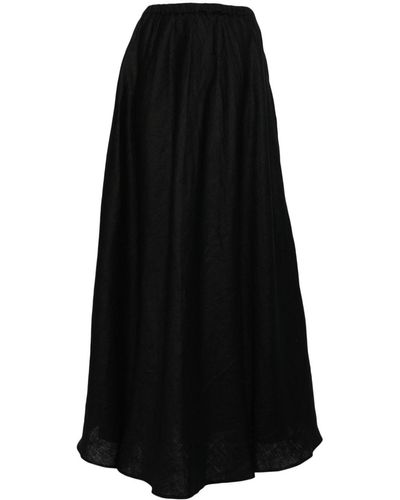 Faithfull The Brand Heba Linen Maxi Skirt - Black