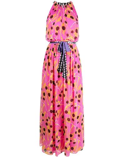 Diane von Furstenberg Dot-print Sleeveless Dress - Pink