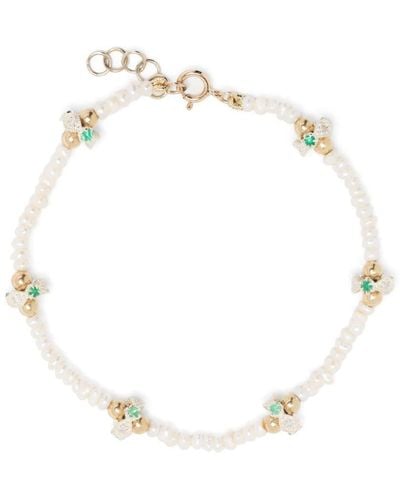 Pascale Monvoisin 9kt Yellow Gold Chelsea N°1 Pearl And Diamond Bracelet - White