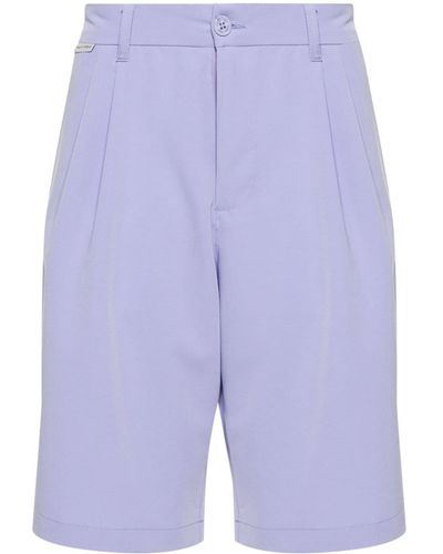 FAMILY FIRST Mid-rise Wide-leg Shorts - Blue