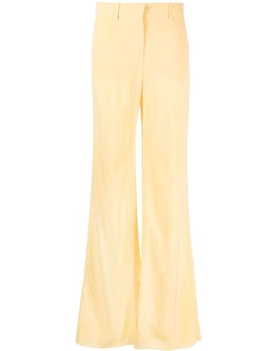 Sportmax High-waist Flared Trousers - Yellow