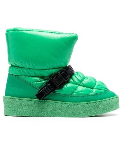 Khrisjoy Ankle Padded-design Ski Boots - Green