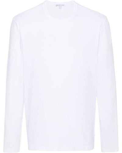James Perse T-shirt a maniche lunghe - Bianco