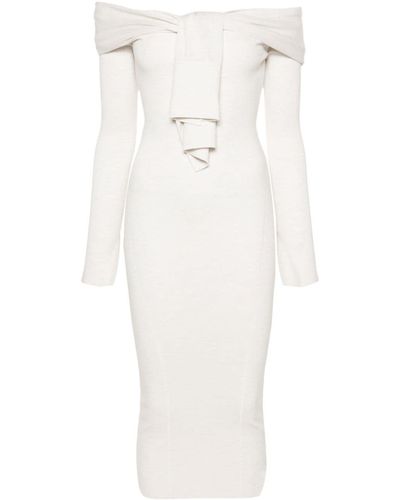 Jacquemus La Robe Doble Midi Dress - White