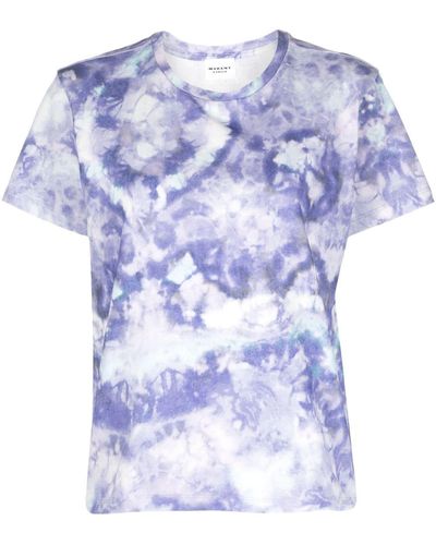 Isabel Marant T-shirt à imprimé tie-dye - Bleu