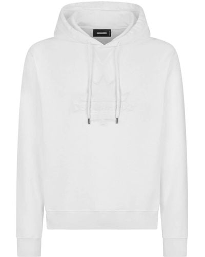 DSquared² Hoodie Met Logopatch - Wit