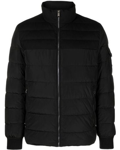 BOSS Panelled Quilted Jacket - Black