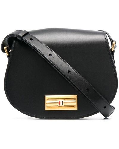 Thom Browne Small Rwb-lock Shoulder Bag - Black