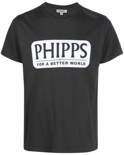 Phipps ロゴ Tシャツ - ブラック
