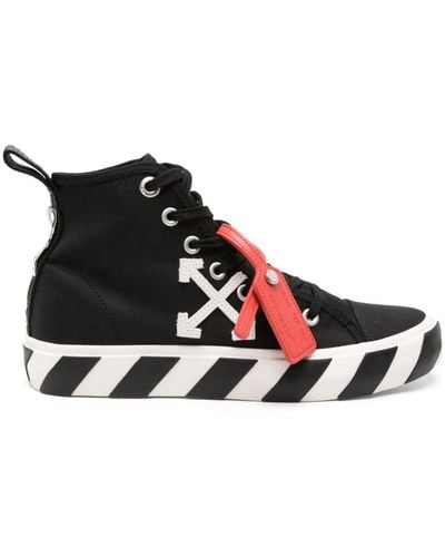 Off-White c/o Virgil Abloh Vulcanized Canvas Sneakers - Black