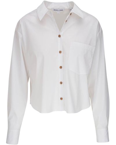 Veronica Beard Libby Cotton Shirt - White