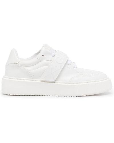 Ganni Logo-patch Low-top Sneakers - White