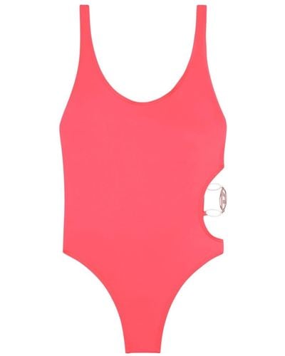 DIESEL Pamela Logo-plaque Swimsuit - Pink