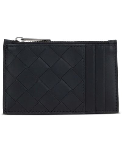 Bottega Veneta Intrecciato Leather Cardholder - Black