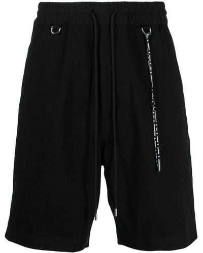 Mastermind Japan Logo-print Drawstring Bermuda Shorts - Black