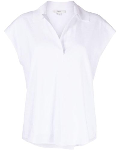 Vince Klassisches Leinenhemd - Weiß
