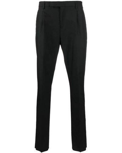 Lardini Pantalones ajustados con pinzas - Negro